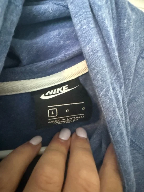 Nike Blue Full-Zip Hooded Sweatshirt - Picture 3 of 3